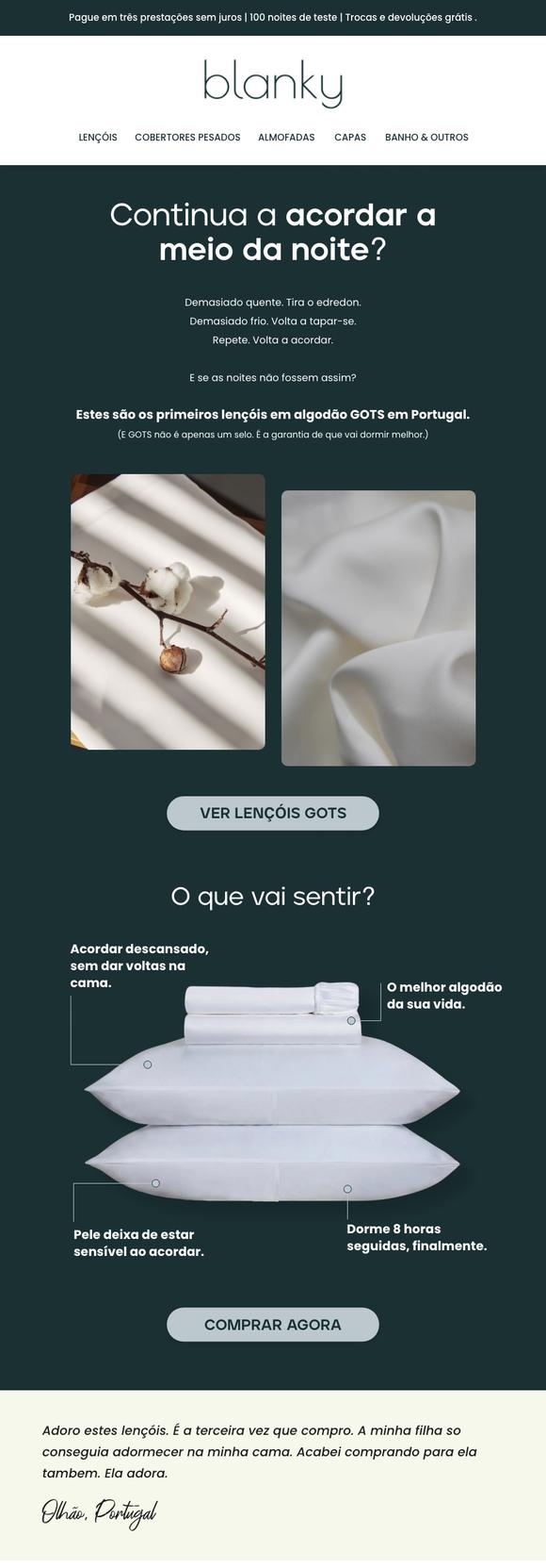 Email desenhado para blanky